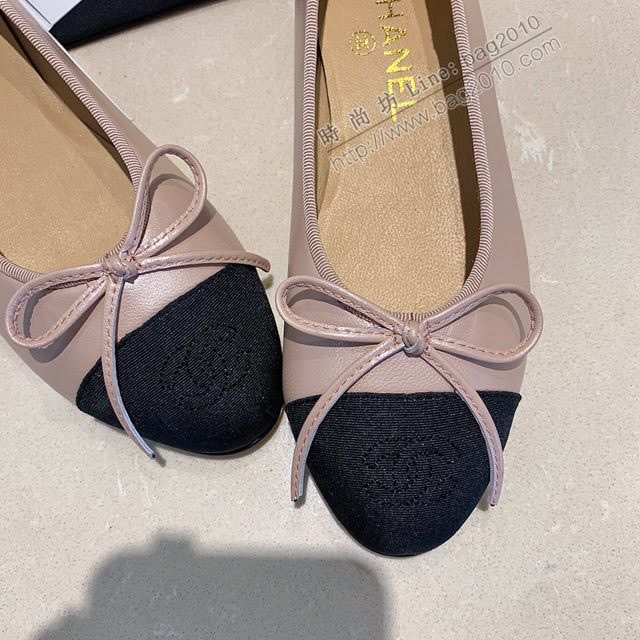 Chanel女鞋 香奈兒頂級芭蕾舞鞋 Chanel羊皮舒適平底鞋  naq1082